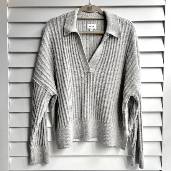 Pistola Zoe Relaxed Polo Sweater - Picture 5 of 10